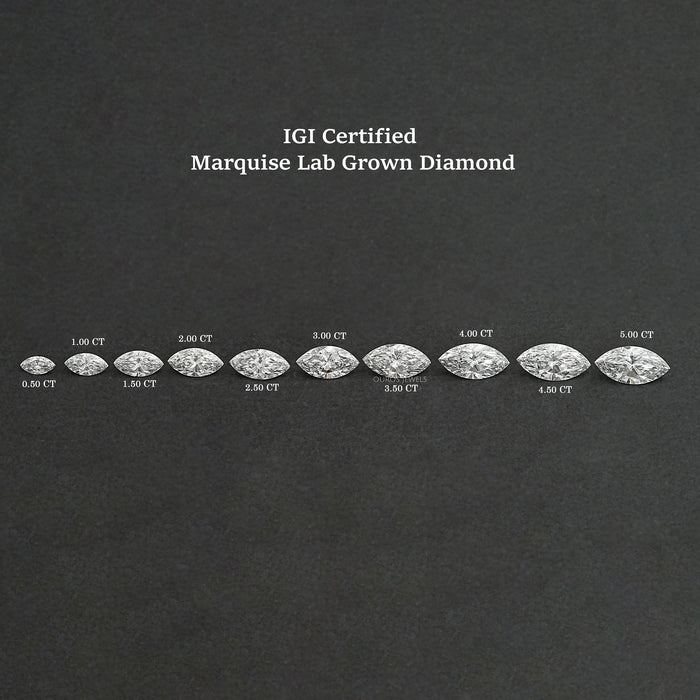 Brilliant Cut Marquise Lab Created Diamond