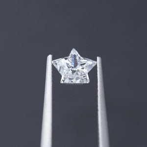 Antique Star Shaped Lab Created Diamond