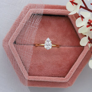 1 Carat Pear Solitaire Diamond Ring