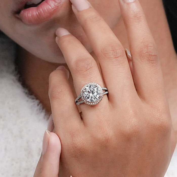 Round Cut Diamond Engagement Ring- Katie Holmes Edition