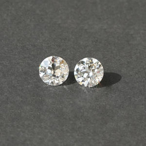 Old European Round Lab Created Pair Diamond