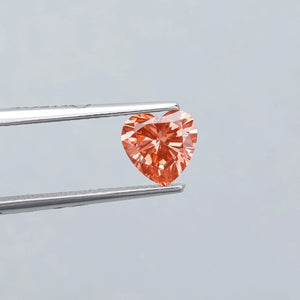 Loose Vivid Pink Heart Shaped Lab Diamond