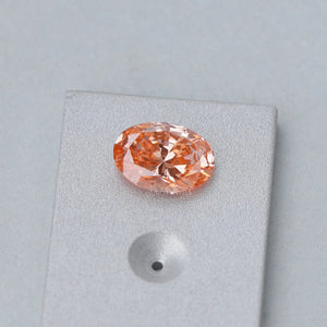 Brilliant Cut 0.82 Carat Pink Oval Lab Diamond