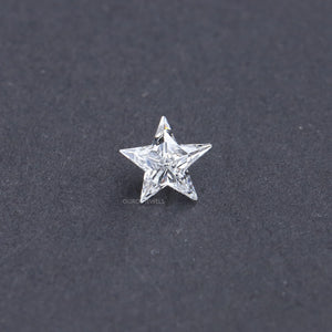 Antique Star Shaped Lab Created Diamond