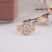 oval diamond bridal ring set