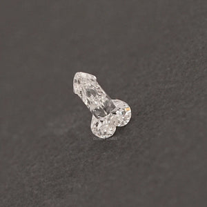 0.95 Carat Penis  Shape Lab Grown Diamond