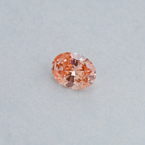 Brilliant Cut 0.82 Carat Pink Oval Lab Diamond