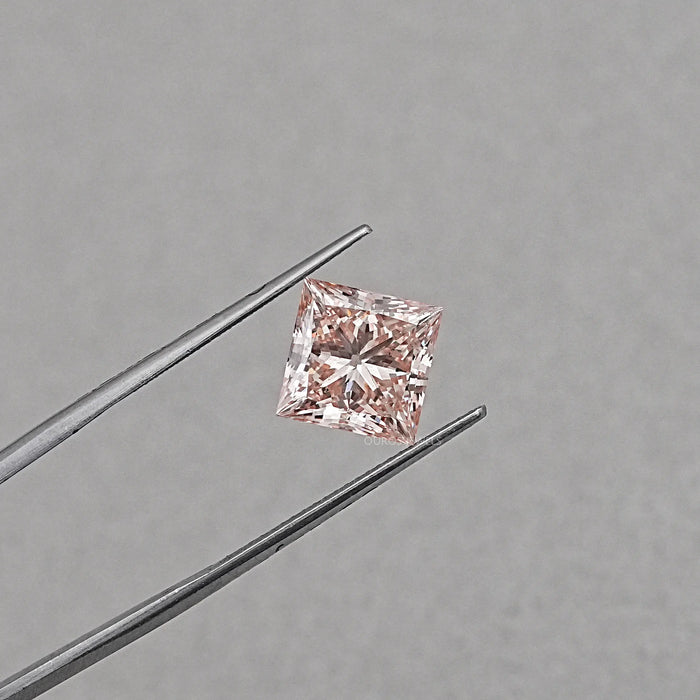 Fancy Pink Princess Cut Lab Grown Diamond