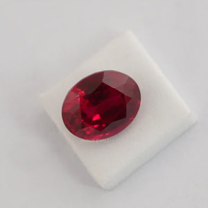 Oval Cut Red Ruby Zambian Gemstone