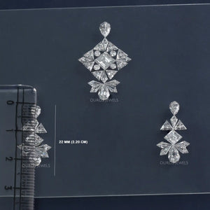 Multi Shape Lab Grown Diamond Layout Jewelry Set