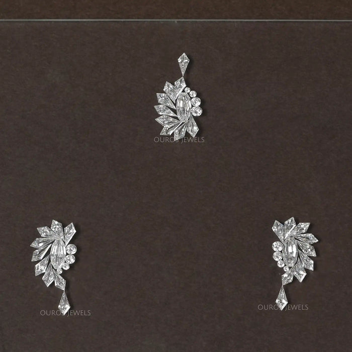 [Kite and Oval Layout Diamond Jewelry]-[Ouros Jewels]