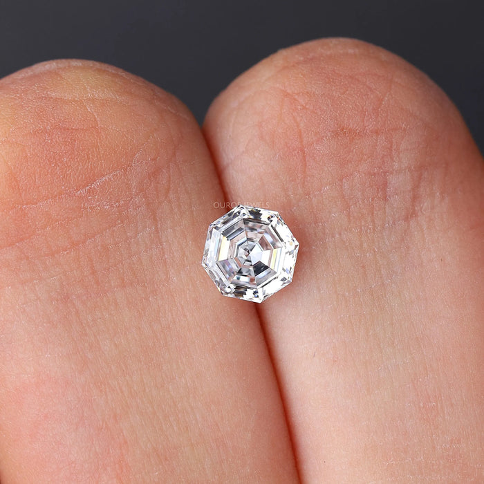 Loose Octagon Cut Lab Grown Diamond