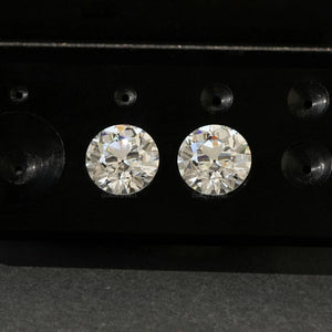 Old European Round Lab Created Pair Diamond