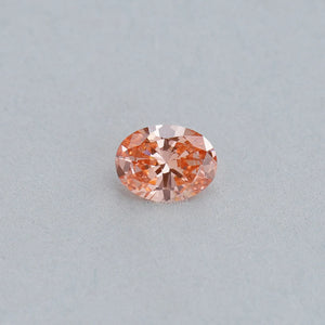 Brilliant Cut 0.82 Carat Pink Oval Lab Diamond