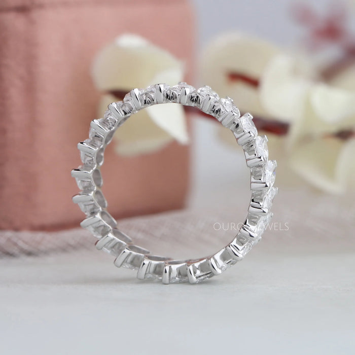 Marquise Lab Grown Diamond Eternity Wedding Band