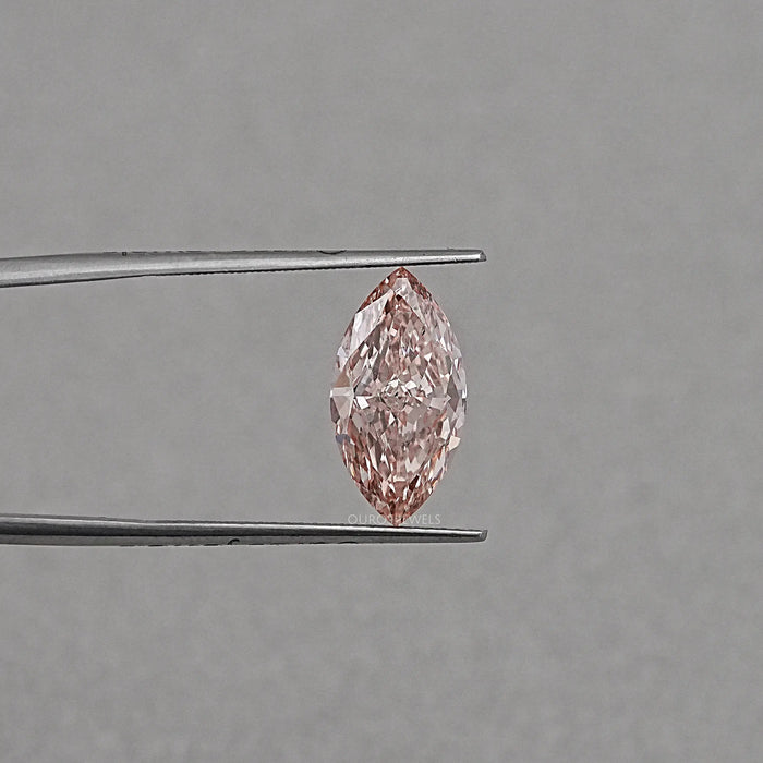 4 ct pink marquise cut lab diamond