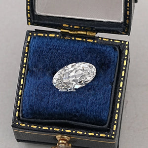 Antique Moval Cut Lab Created Diamond