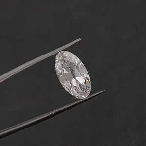 Old Style Moval Cut Lab Grown Diamond