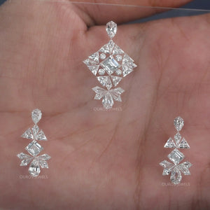 Multi Shape Lab Grown Diamond Layout Jewelry Set