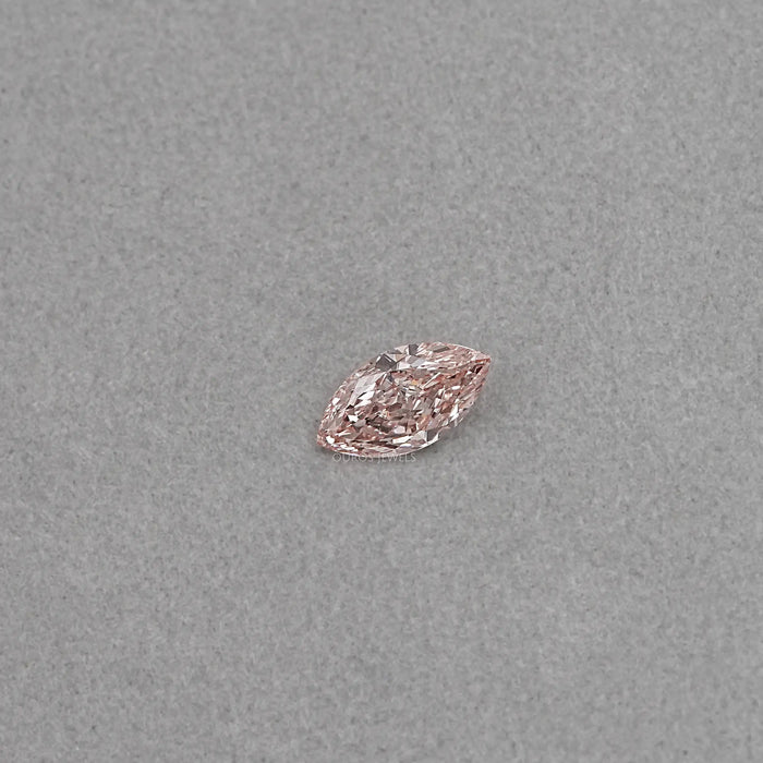 4 carat pink marquise cut lab grown diamond