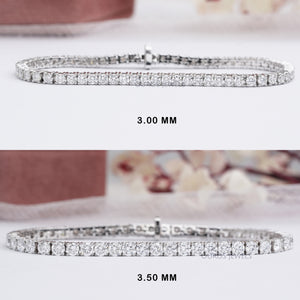 Round Diamond Tennis Bracelets for Women