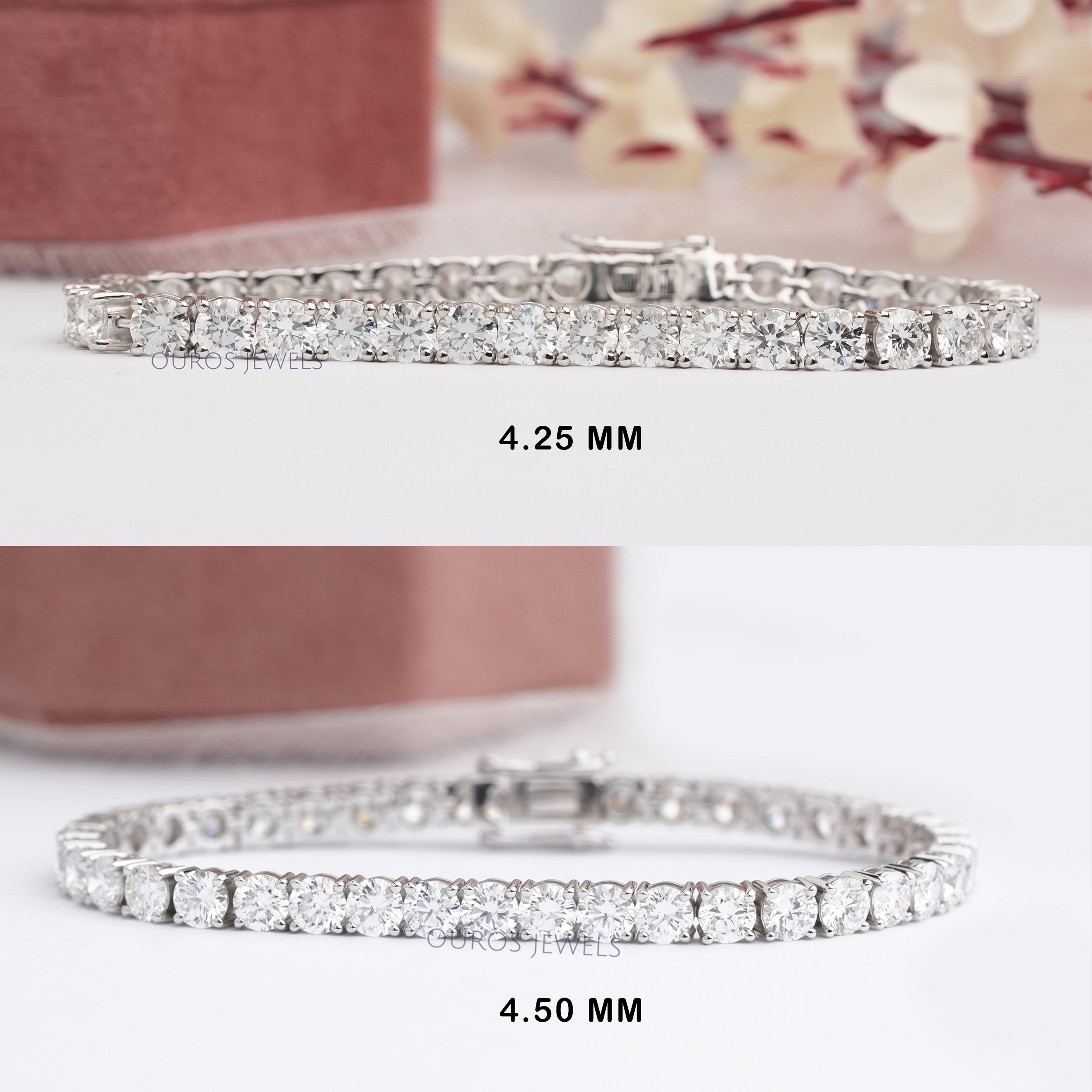 Classic Round Lab Diamond Line Bracelet