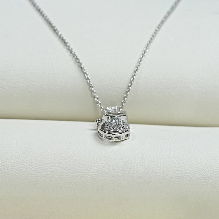 Cat Cut Lab Grown Diamond Pendant