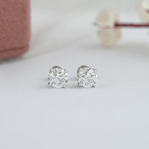 OEC Round Lab Grown Diamond Stud Earring