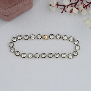 Old European Cut Diamond Bezel Set Bracelet