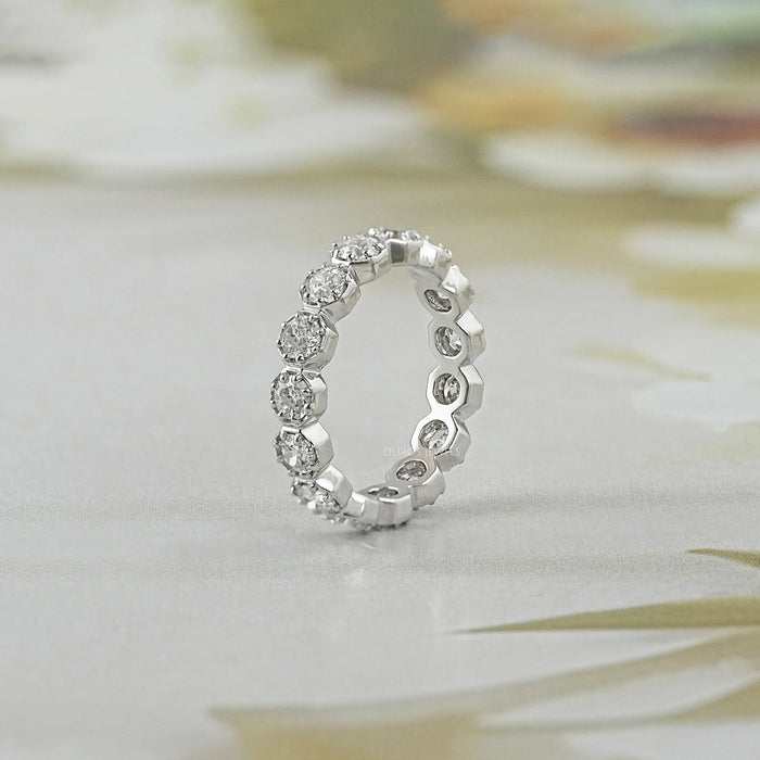 Old European Round Diamond Eternity Band for Women