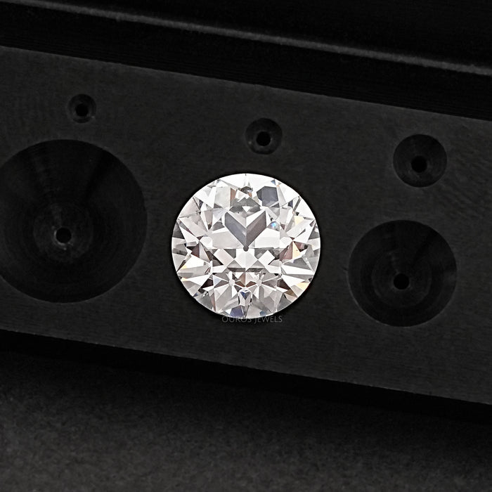 Flower Pattern Old European Cut Round Diamond