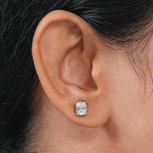 Antique Old Mine Cushion Diamond Earrings