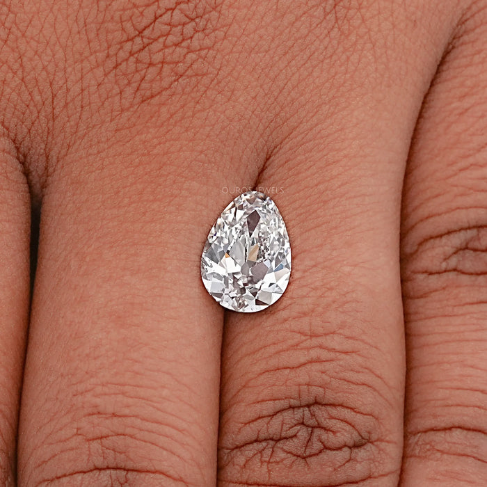 Old Mine Pear Shaped Lab Grown Diamond