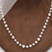 OEC round diamond necklace 