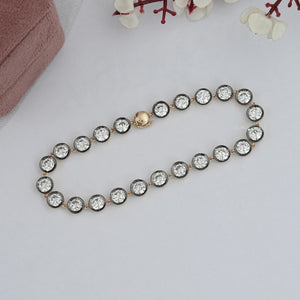 Old European Cut Diamond Bezel Set Bracelet