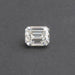 Emerald Cut Loose Diamond on Black Background