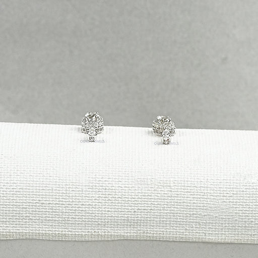 Olive Oval Cut Lab Diamond Drop Earrings