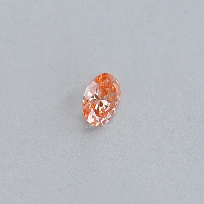 Brilliant Cut 0.82 Carat Pink Oval Lab Diamond