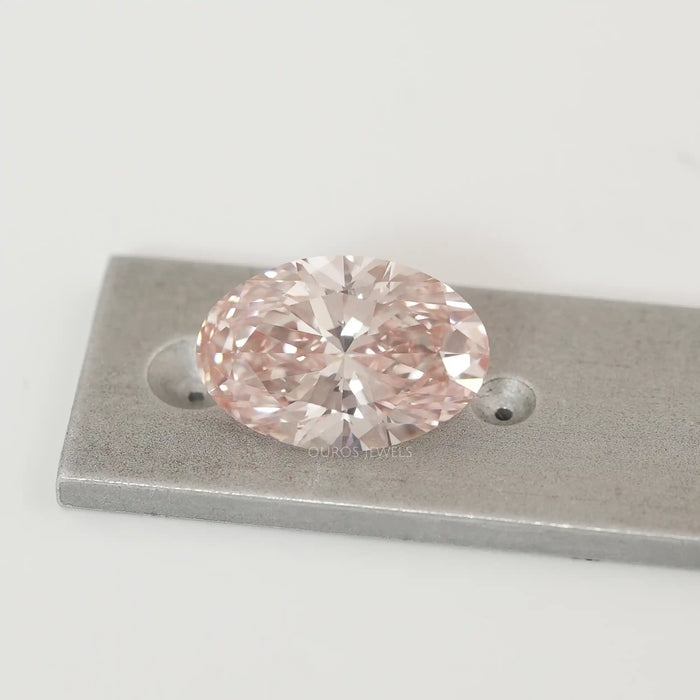 Fancy Pink Oval Shape Lab Created Diamond