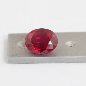 Oval Cut Red Ruby Zambian Gemstone