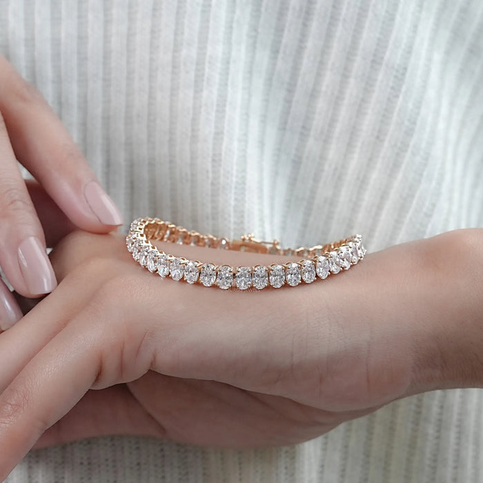 Oval Lab Grown Diamond Bracelet