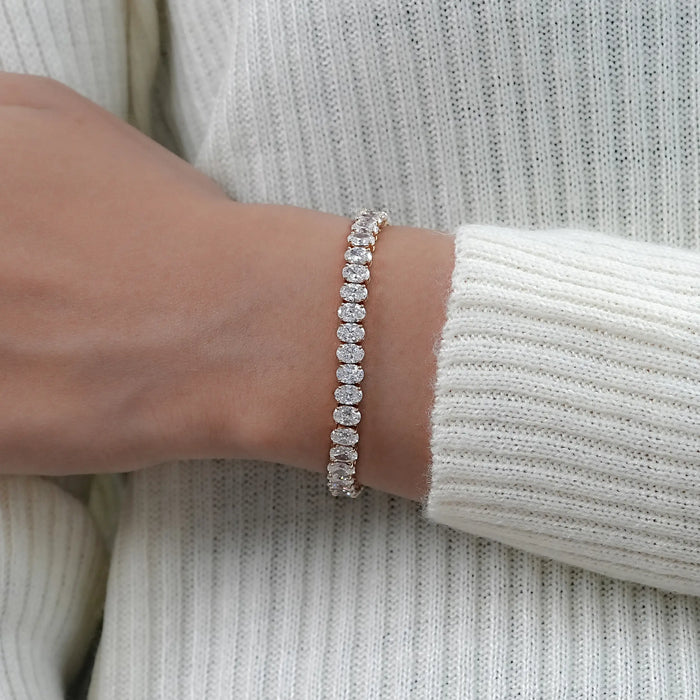 Oval Lab Grown Diamond Bracelet