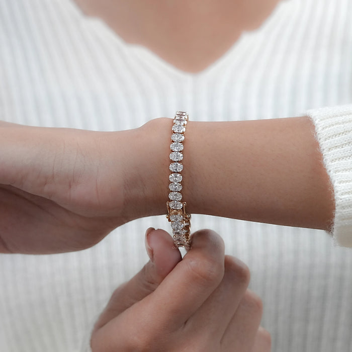 Oval Lab Grown Diamond Bracelet