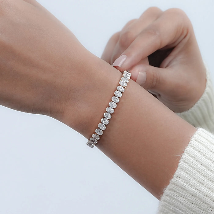 Oval Lab Grown Diamond Bracelet