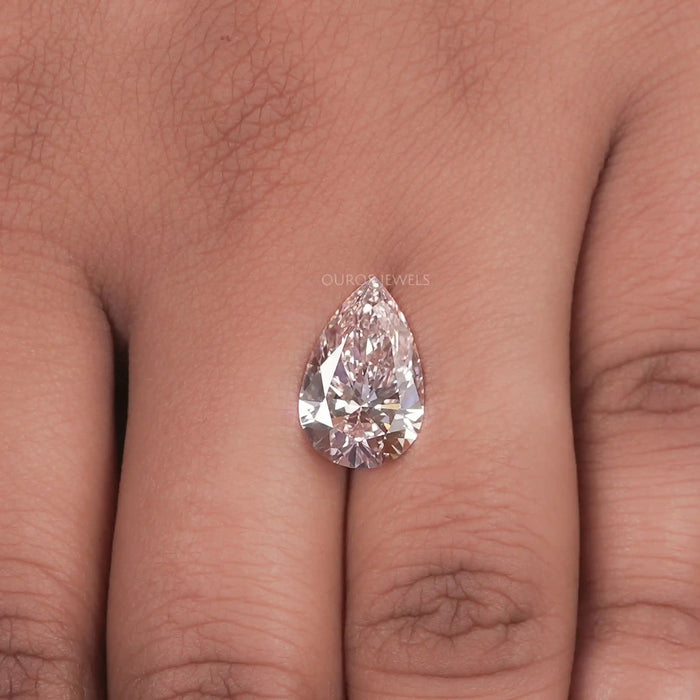 Fancy Pink Pear Shape Lab Diamond