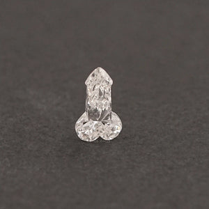 Customied Penis Shaped Lab Grown Diamond