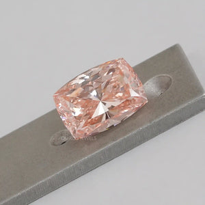 Pink Cushion Cut Diamond