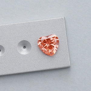 Loose Vivid Pink Heart Shaped Lab Diamond