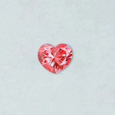 Intense Pink Heart Shaped Lab Made Diamond