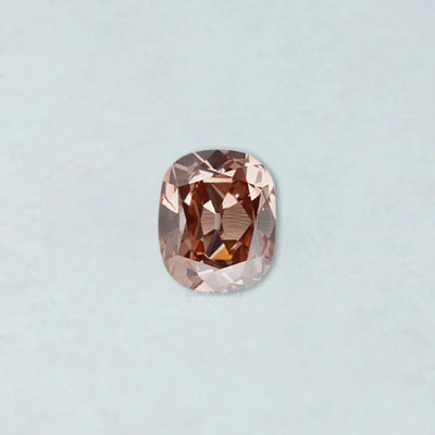 Fancy Pinkish Brown Cushion Lab Made Diamond